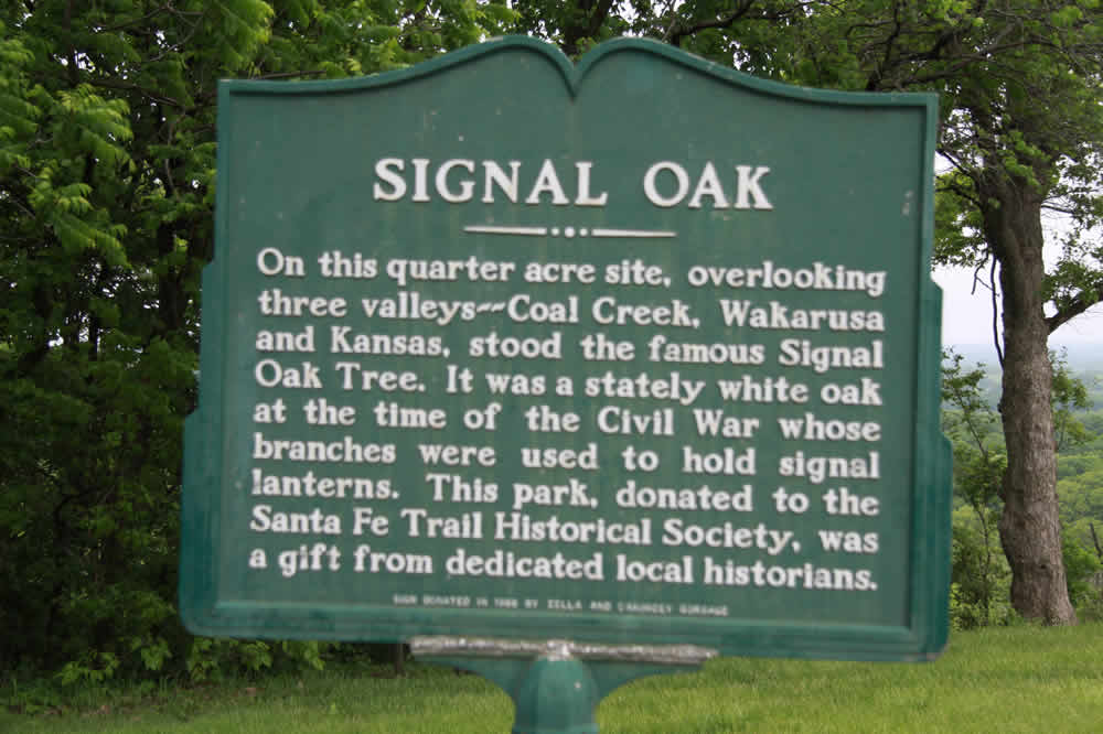 Signal Oak sign. New and old versions
